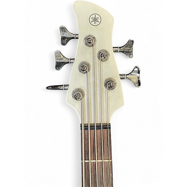 Used Yamaha TRBX505 Trans White Electric Bass Guitar