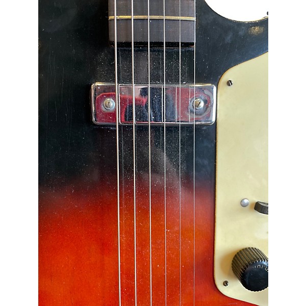 Vintage 1950s Holiday STRATATONE ORANGE BURST Solid Body Electric Guitar