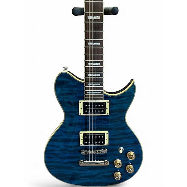 Used Washburn WI66PROQ Trans Blue Solid Body Electric Guitar