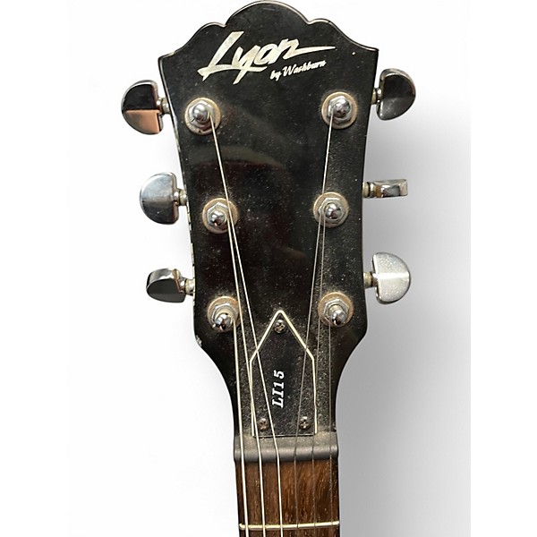 Used Lyons LI15 Black Solid Body Electric Guitar