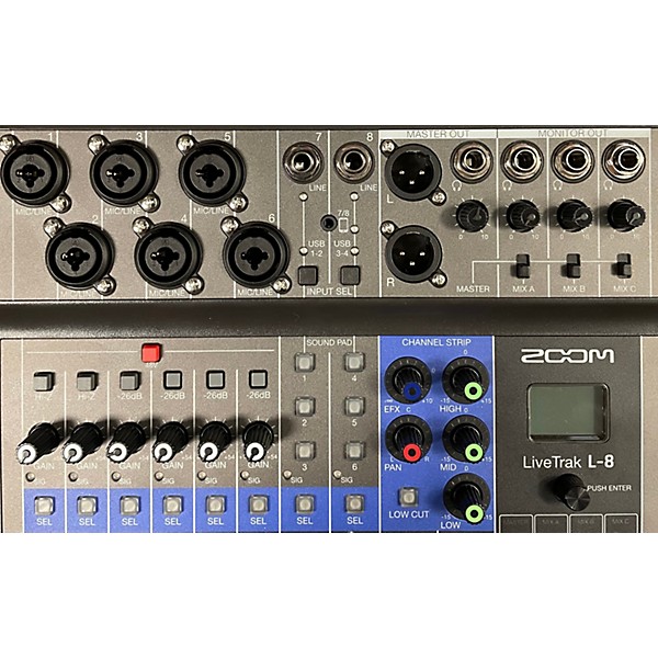 Used Zoom LIVETRAK L-8 Unpowered Mixer