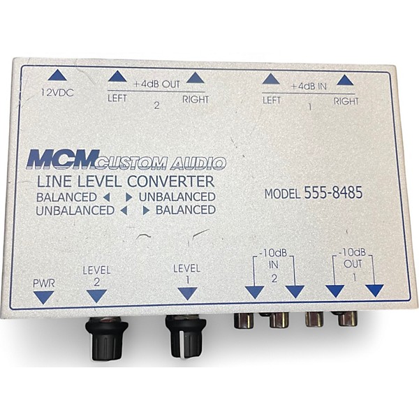 Used Mcm Custom Audio Line Level Convertor Signal Processor
