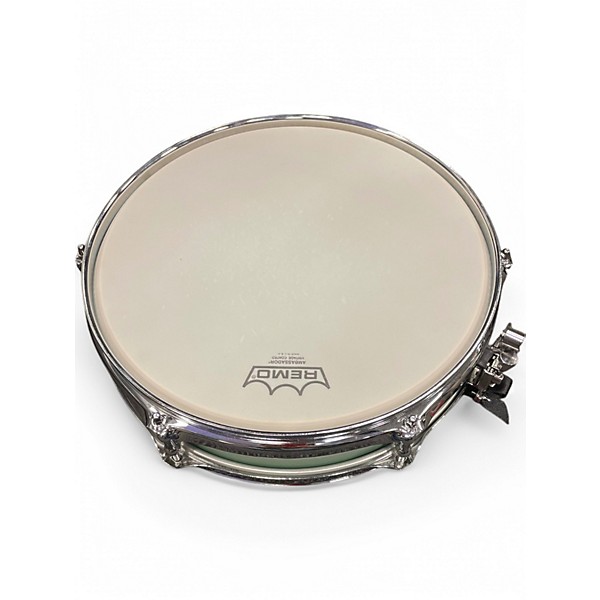 Used C&c 13in CUSTOM SNARE MENTA GREEN WHITE DUCO Drum