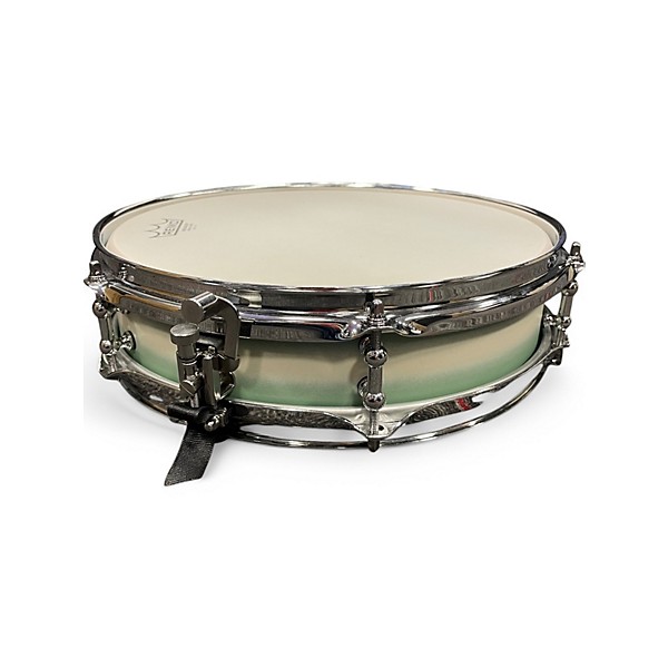 Used C&c 13in CUSTOM SNARE MENTA GREEN WHITE DUCO Drum