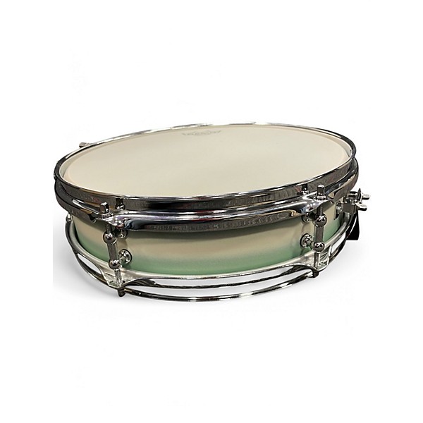Used C&c 13in CUSTOM SNARE MENTA GREEN WHITE DUCO Drum