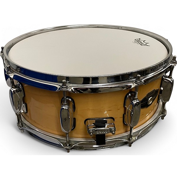 Used TAMA 5.5X14 Artwood Mighty Hoop Snare Natural Drum