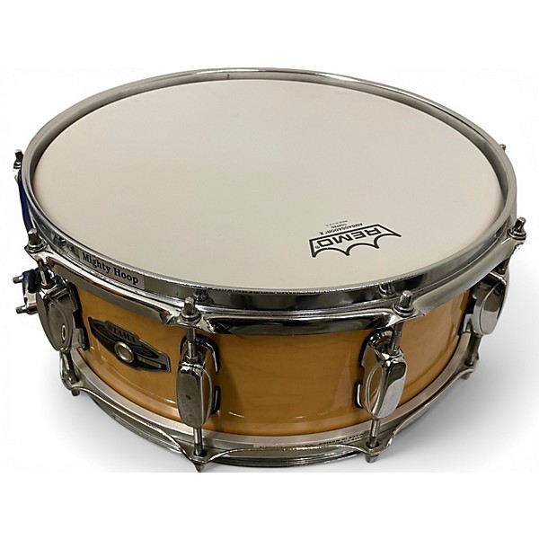 Used TAMA 5.5X14 Artwood Mighty Hoop Snare Natural Drum