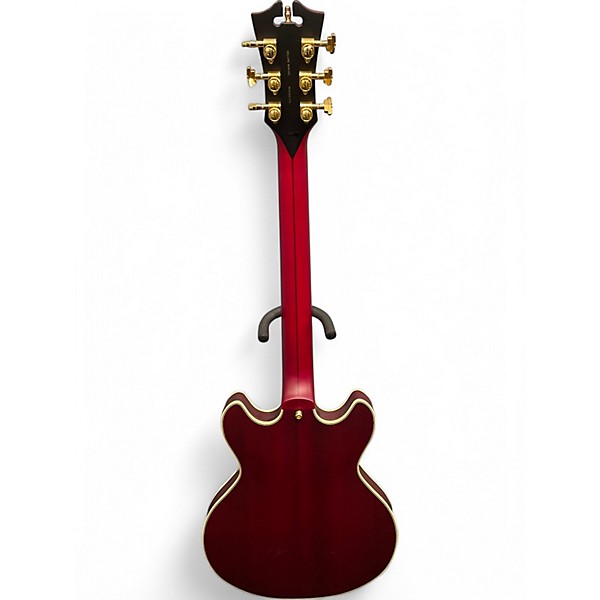 Used D'Angelico DELUXE MINI DC Satin Red Hollow Body Electric Guitar