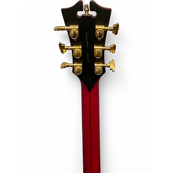 Used D'Angelico DELUXE MINI DC Satin Red Hollow Body Electric Guitar