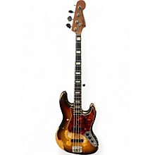 Vintage 1971 Fender 1970S Jazz Bass 3 Color Sunburst Electric Bass Guitar