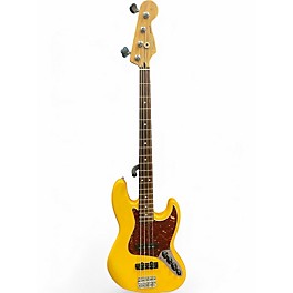 Used Fender Standard Jazz Bass YELLOW Electric Bass Guitar