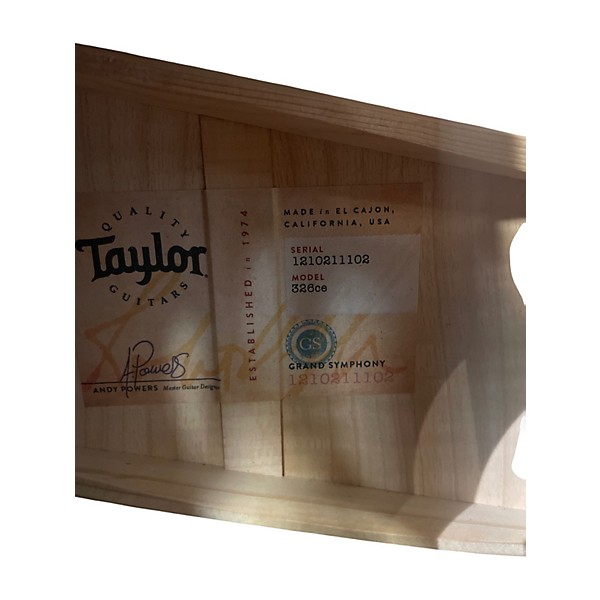 Used Taylor 326CE GRAND SYMPHONY Natural Acoustic Electric Guitar