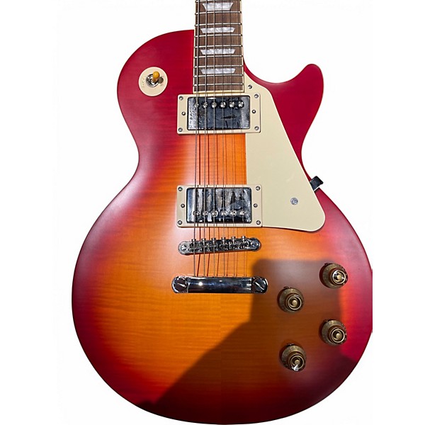 Used 2022 Epiphone 1959 Reissue Les Paul Standard Dark Cherry Burst Solid Body Electric Guitar