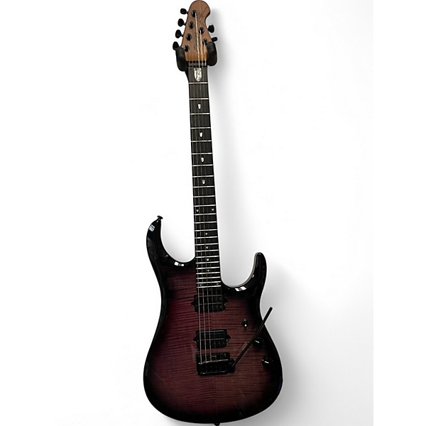 Used Sterling by Music Man JP150DFM TRANS PURPLE Solid Body Electric Guitar