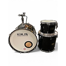 Used 2008 Pork Pie USA 3 Piece 3 PIECE KIT Black Drum Kit