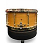 Used King Drums 6.5X14 CURLY MAPLE SNARE Natural Drum
