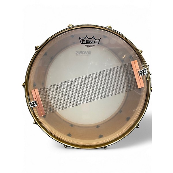 Used King Drums 6.5X14 CURLY MAPLE SNARE Natural Drum