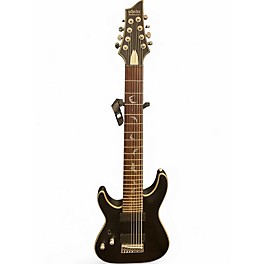 Used Schecter Guitar Research Damien Platinum Left Handed Flat Black Electric Guitar