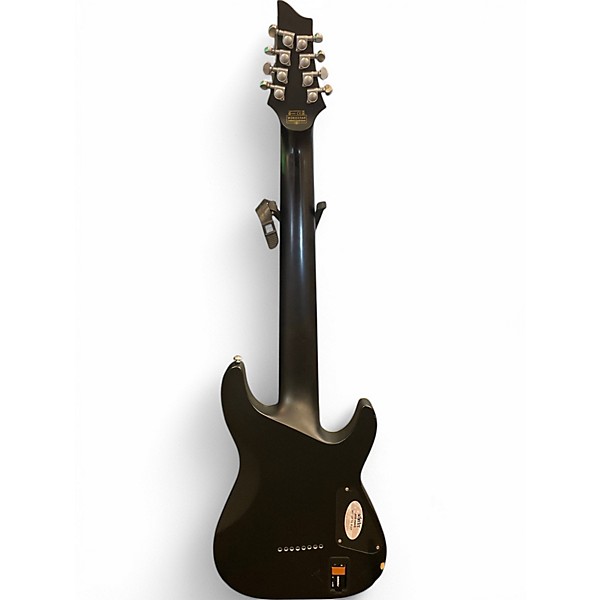 Used Schecter Guitar Research Damien Platinum Left Handed Flat Black Electric Guitar