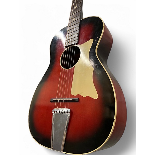 Used Airline STUDENT FOLK RED BURST Acoustic Guitar