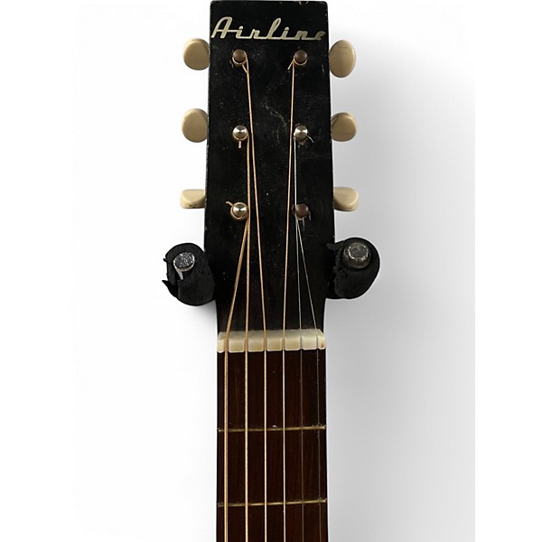 Used Airline STUDENT FOLK RED BURST Acoustic Guitar