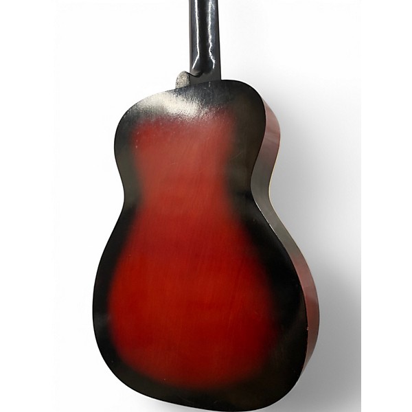 Used Airline STUDENT FOLK RED BURST Acoustic Guitar