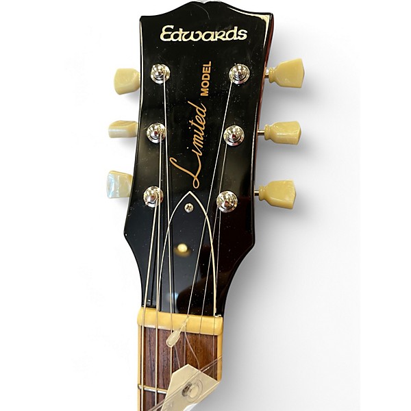 Used 2006 Edwards E-LP-92 Black Solid Body Electric Guitar