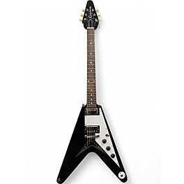 Used 2020s Epiphone 1958 Korina Flying V BLACK Solid Body Electric Guitar