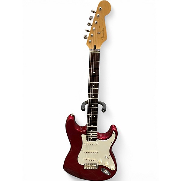 Used 1995 Fender Artist Series Jimmie Vaughan Tex-Mex Stratocaster Candy Apple Red Solid Body Electric Guitar,Specials : American Fashion Style Bags On Sale