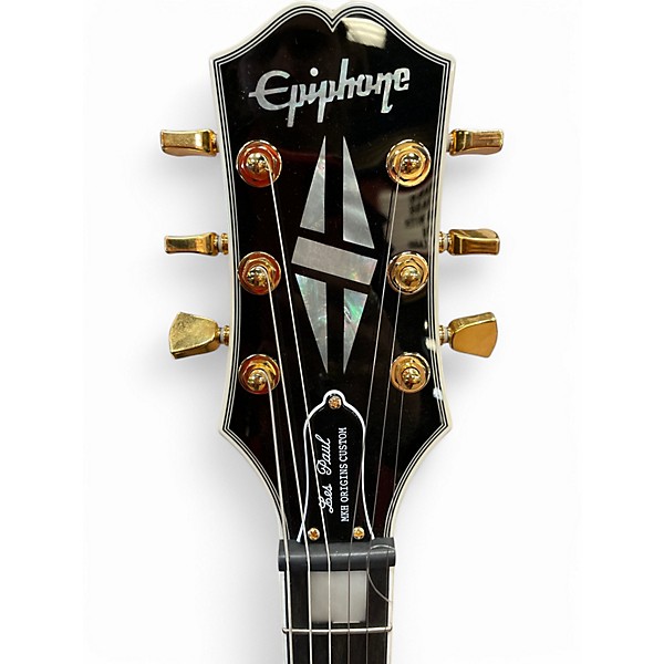 Used Epiphone les paul mkh origions custom Black Solid Body Electric Guitar