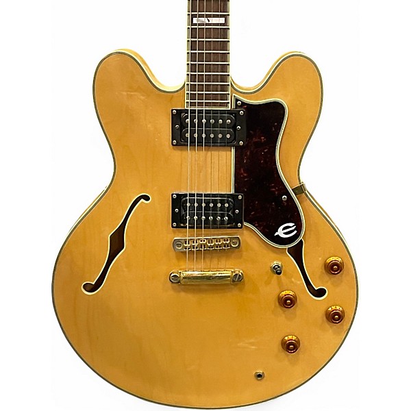 Used 1990s Epiphone Sheraton Natural Hollow Body Electric Guitar