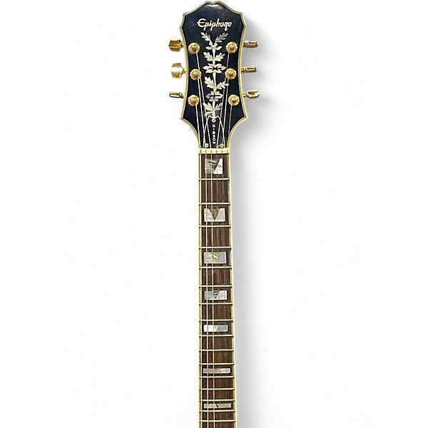 Used 1990s Epiphone Sheraton Natural Hollow Body Electric Guitar