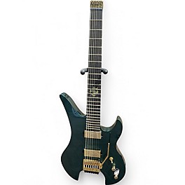 Used Schecter Guitar Research Synyster Gates Signature Custom TR Headless green Solid Body Electric Guitar