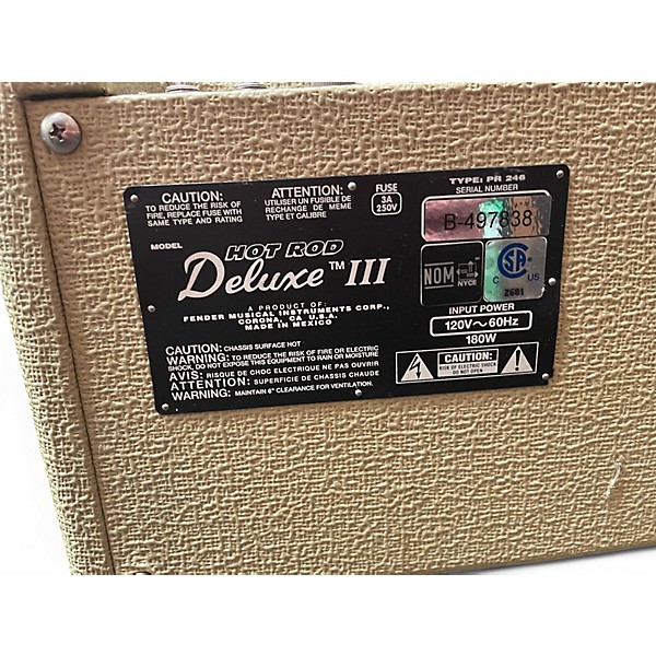 Used Fender Hot Rod Deluxe III 40W 1x12 Tube Guitar Combo Amp