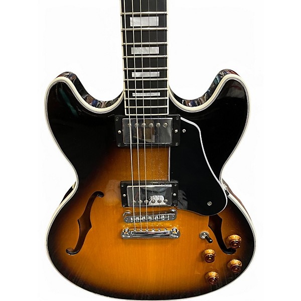 Used 2014 Gibson Memphis Midtown Custom Vintage Sunburst Hollow Body Electric Guitar
