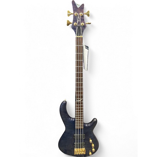 Used Dean EUROPEAN CUSTOM SELECT  BLUE Electric Bass Guitar