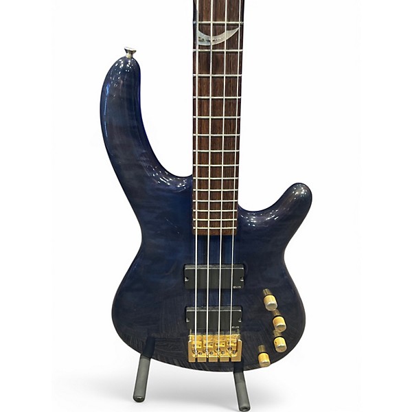 Used Dean EUROPEAN CUSTOM SELECT  BLUE Electric Bass Guitar