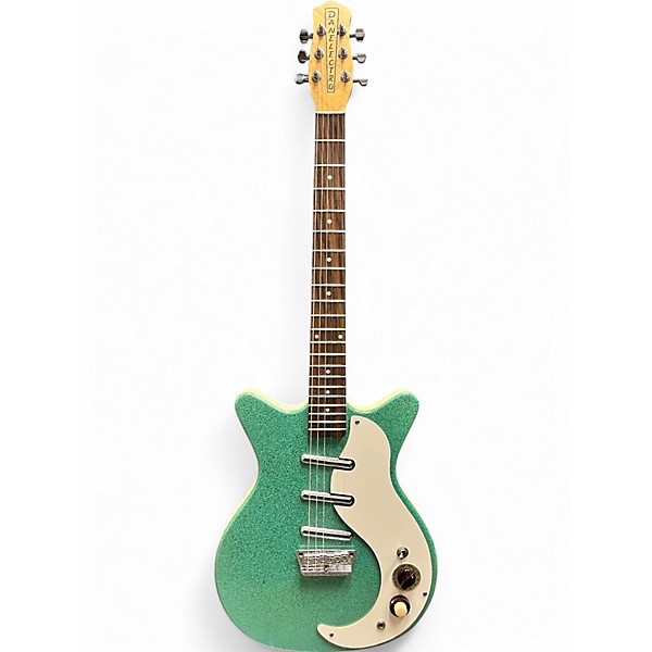 Used Danelectro DC3 Green Sparkle Solid Body Electric Guitar,New Products : American Fashion Style Bags On Sale