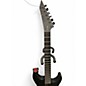 Used ESP black metal 6HT Black Solid Body Electric Guitar