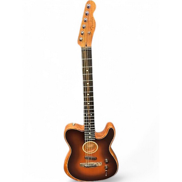 Used Fender American Acoustasonic Telecaster 3 Tone Sunburst Acoustic Electric Guitar,Specials : American Fashion Style Bags On Sale