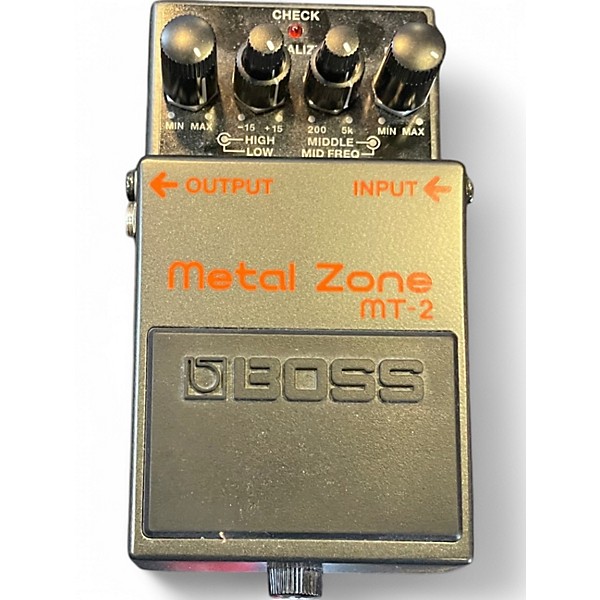 Used BOSS MT2 Metal Zone Distortion Effect Pedal