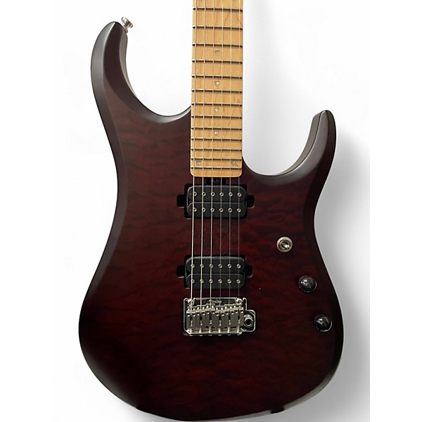 Used Sterling by Music Man JP150FM  SATIN ROYAL RED Solid Body Electric Guitar