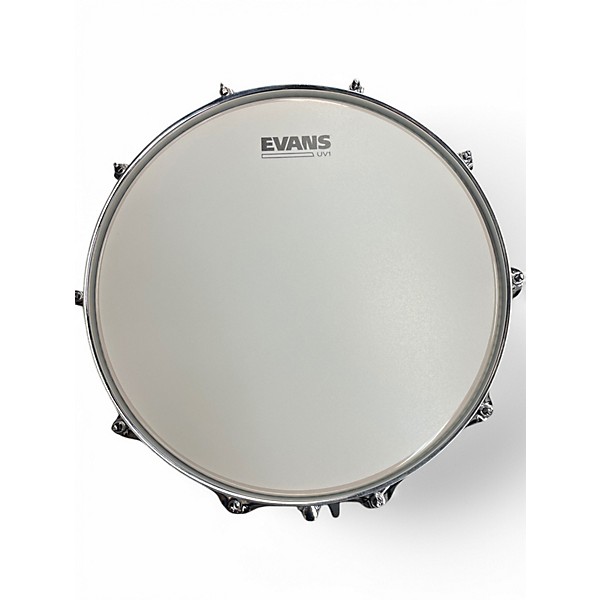 Used Pork Pie USA 6.5X14 10 PLY MAPLE / POPLAR SNARE WHITE MARINE PEARL Drum