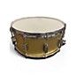 Used Milestone By Ron Dunnett 6.5X14 Fiberglass Snare Gold Sparkle Drum