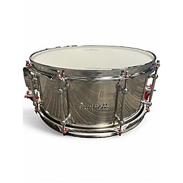 Used Dunnett 6.5X14 Chrome Plated Stainless Steel Snare Stainless Steel Drum