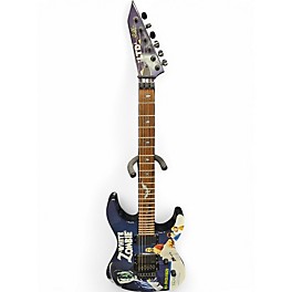 Used ESP LTD Kirk Hammett Signature White Zombie Custom Graphic Solid Body Electric Guitar