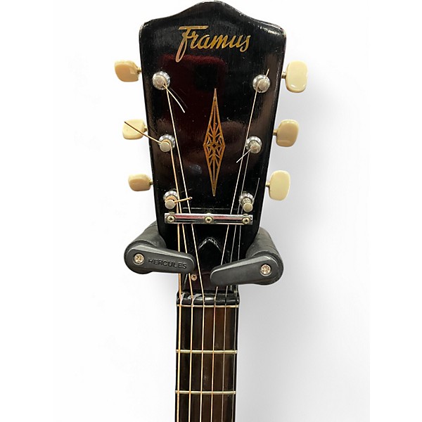 Vintage 1960s Framus 5/195 3 Color Sunburst Acoustic Guitar