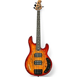 Used Sterling by Music Man RAY34 HH Blood Orange Electric Bass Guitar