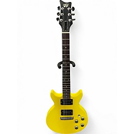Vintage 1970s Tom Holmes DC Taxi Yellow Solid Body Electric Guitar