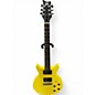 Vintage 1970s Tom Holmes DC Taxi Yellow Solid Body Electric Guitar thumbnail